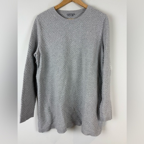 COS Women's Bubble Knit Melange Long Sleeve Pullover Crewneck Sweater - Picture 1 of 7